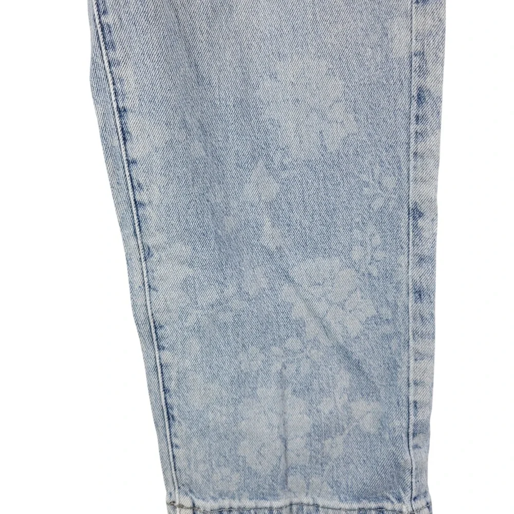 Lucky Brand Jeans Women 4/27 Floral 90s Loose High Rise Crop Denim Retro Boho